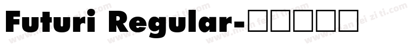 Futuri Regular字体转换